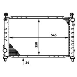 Chladič motora MAHLE CR 621 000S