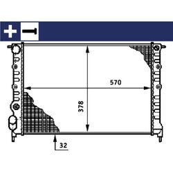 Chladič motora MAHLE CR 638 000S