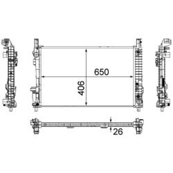 Chladič motora MAHLE CR 781 000S