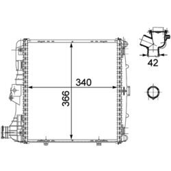 Chladič motora MAHLE CR 782 000P - obr. 1