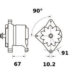 Alternátor MAHLE MG 494 - obr. 3