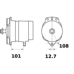 Alternátor MAHLE MG 761 - obr. 4