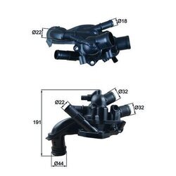 Termostat chladenia MAHLE TM 46 105