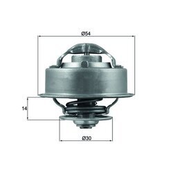 Termostat chladenia MAHLE TX 124 87D - obr. 2