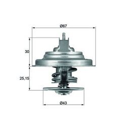 Termostat chladenia MAHLE TX 31 92D S - obr. 2