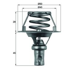 Termostat chladenia MAHLE TX 66 91D - obr. 2