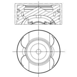 Piest MAHLE 001 PI 00133 002 - obr. 1