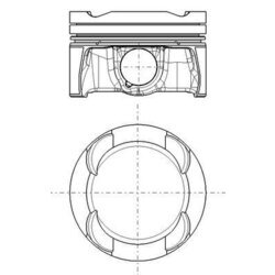 Piest MAHLE 081 PI 00132 000