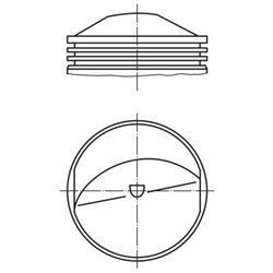 Piest MAHLE 503 71 00 - obr. 1