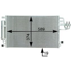 Kondenzátor klimatizácie MAHLE AC 399 000S - obr. 1