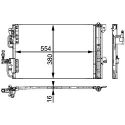 Kondenzátor klimatizácie MAHLE AC 665 000P - obr. 2