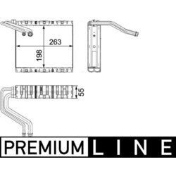 Výparník klimatizácie MAHLE AE 85 000P