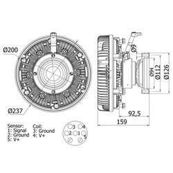 Spojka ventilátora chladenia MAHLE CFC 100 000S - obr. 1