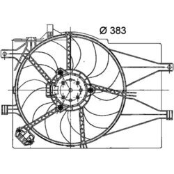 Ventilátor chladenia motora MAHLE CFF 200 000P - obr. 1