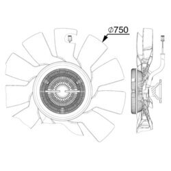 Ventilátor chladenia motora MAHLE CFF 517 000P - obr. 1