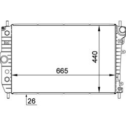 Chladič motora MAHLE CR 1345 000P - obr. 1