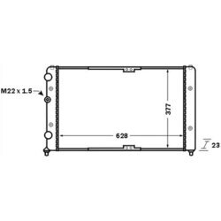 Chladič motora MAHLE CR 1535 000S