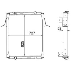 Chladič motora MAHLE CR 1555 000P - obr. 1