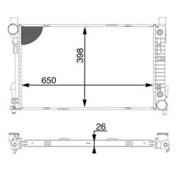 Chladič motora MAHLE CR 1603 000S