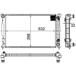 Chladič motora MAHLE CR 1898 000S