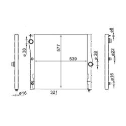 Chladič motora MAHLE CR 1904 000S - obr. 1