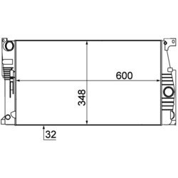 Chladič motora MAHLE CR 1907 000P