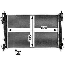 Chladič motora MAHLE CR 1986 000P - obr. 13