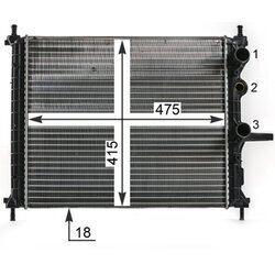 Chladič motora MAHLE CR 1993 000P - obr. 13