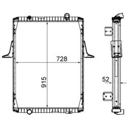 Chladič motora MAHLE CR 2090 000P