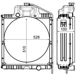 Chladič motora MAHLE CR 2183 000P - obr. 1