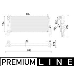 Chladič motora MAHLE CR 2319 000P - obr. 1