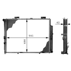 Chladič motora MAHLE CR 309 000P - obr. 1