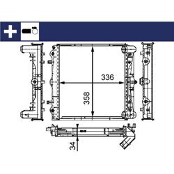 Chladič motora MAHLE CR 383 000S