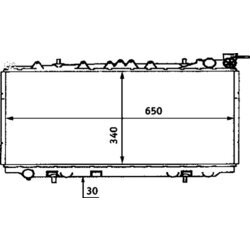 Chladič motora MAHLE CR 435 000S