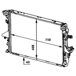 Chladič motora MAHLE CR 583 000P - obr. 1