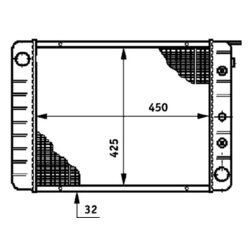 Chladič motora MAHLE CR 653 000S - obr. 1