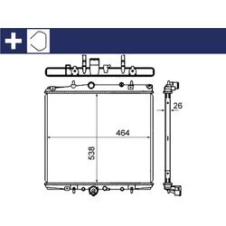 Chladič motora MAHLE CR 851 000S