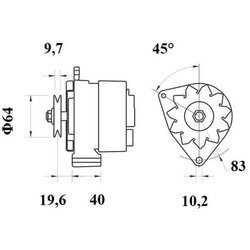 Alternátor MAHLE MG 94 - obr. 4