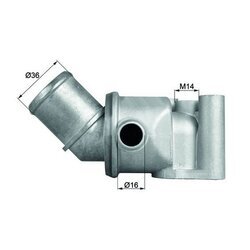 Termostat chladenia MAHLE TI 91 87D - obr. 2