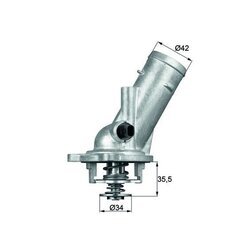 Termostat chladenia MAHLE TM 10 87 - obr. 2