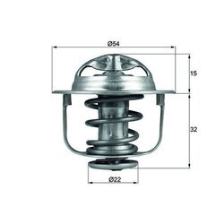 Termostat chladenia MAHLE TX 120 89D - obr. 2