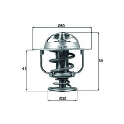 Termostat chladenia MAHLE TX 177 82D