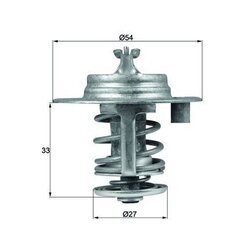 Termostat chladenia MAHLE TX 95 83D - obr. 2