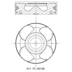 Piest MAHLE 011 PI 00108 000