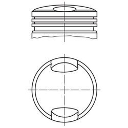 Piest MAHLE 081 30 00 - obr. 1