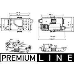 Regulator, ventilator vnutorneho priestoru MAHLE ABR 67 000P