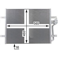 Kondenzátor klimatizácie MAHLE AC 25 000P - obr. 6