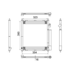 Kondenzátor klimatizácie MAHLE AC 387 000S - obr. 1