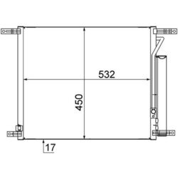 Kondenzátor klimatizácie MAHLE AC 707 000S - obr. 1