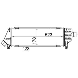 Chladič plniaceho vzduchu MAHLE CI 305 000P - obr. 1